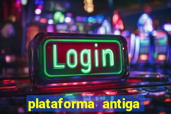 plataforma antiga de jogos